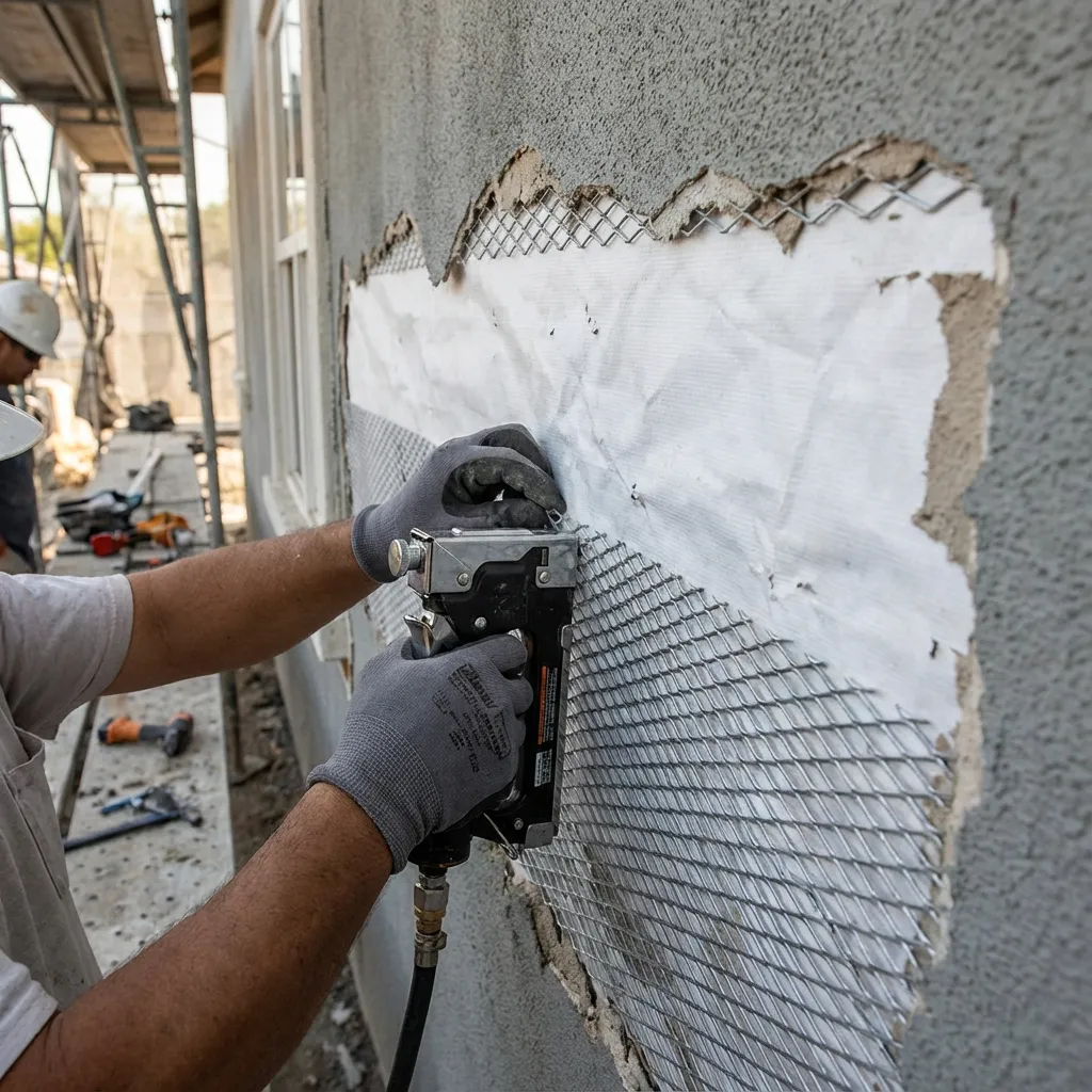 Stucco Remediation in Progress